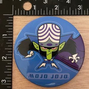1998 Cartoon Network Powder Puff Girls Mojo Jojo Collectors Pin Back Button